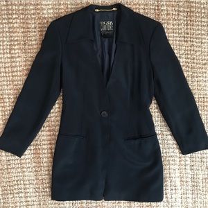 Escada Couture Black Single Button Blazer